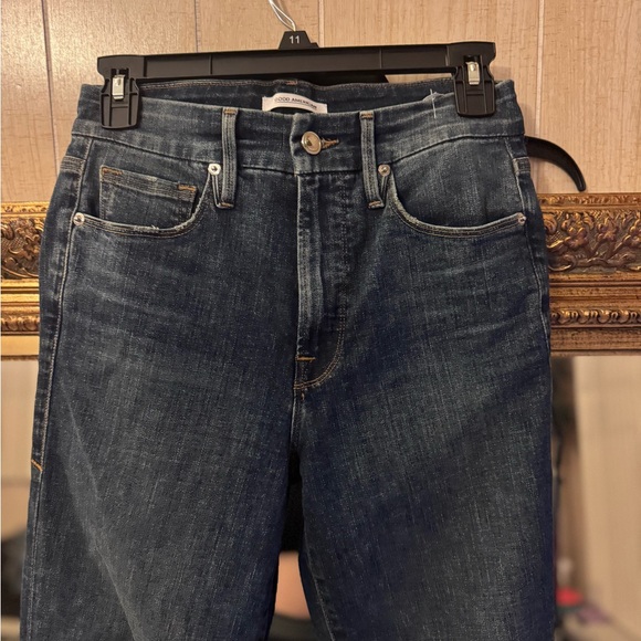 Good American Blue Straight Jeans Classic Denim - Picture 3 of 6
